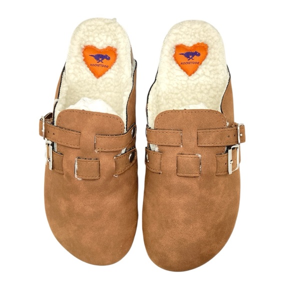 Rocket Dog Abel Cognac Shearling Mule 8 - Picture 5 of 8